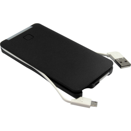 Powerbank 5.000 mAh mit USB-Kabeln - Topgiving